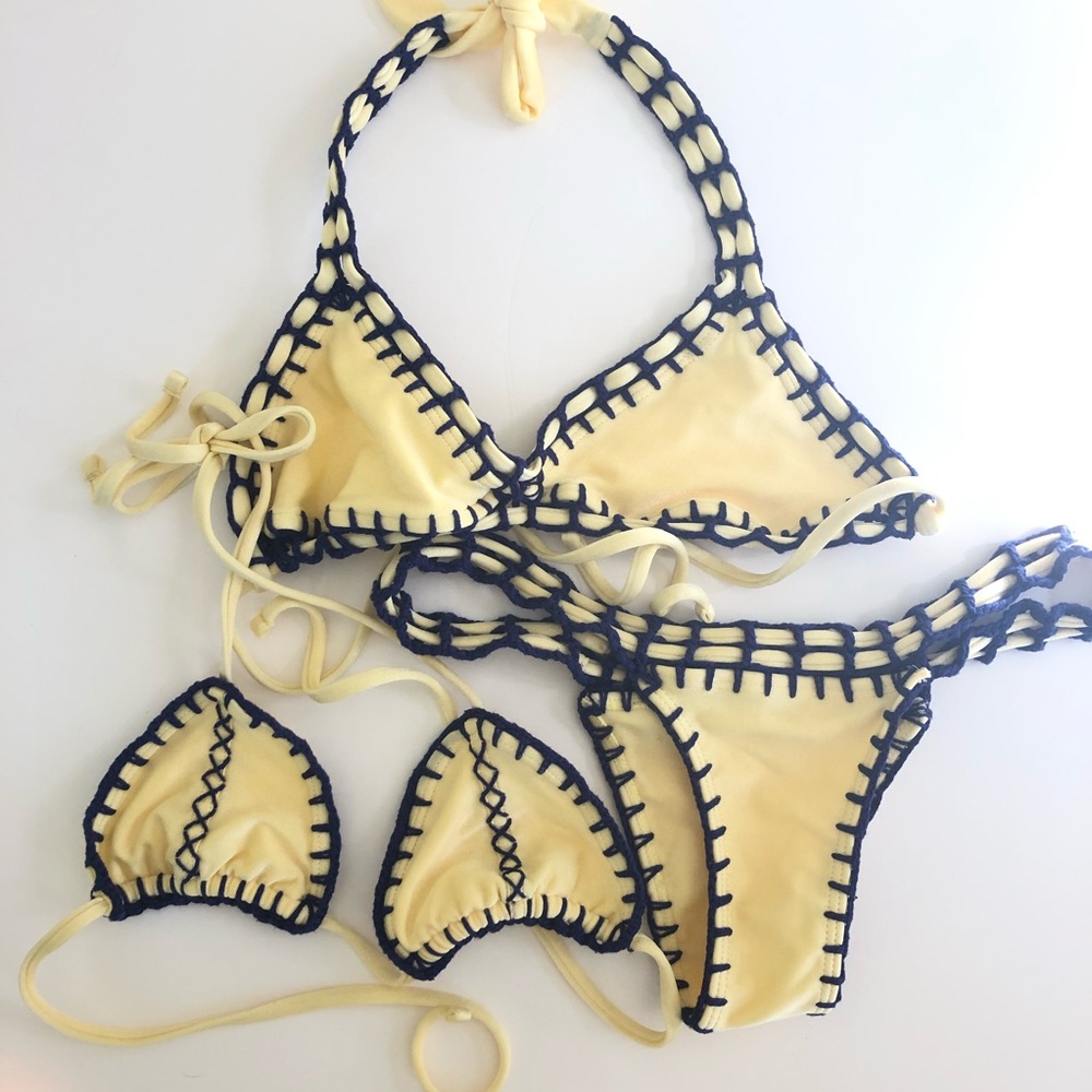 Guria Swimwear Bikini 3 Pieces Sz S M